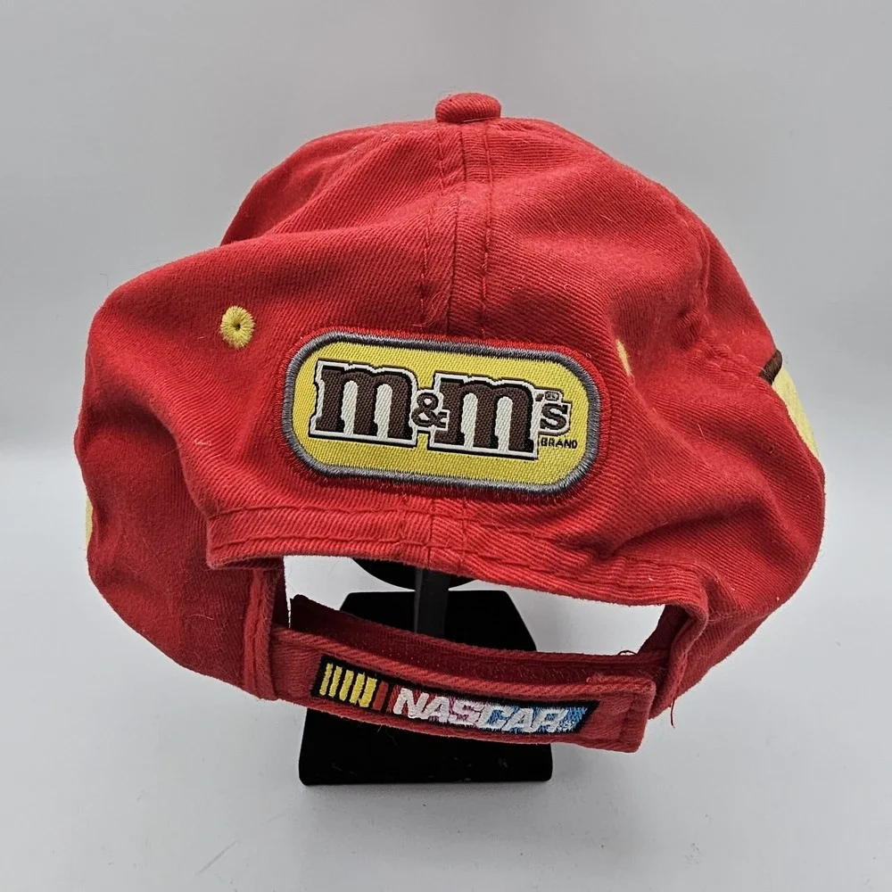 Winner's Circle Kyle Busch #18 NASCAR M&M's Racing Adjustable Hat Cap Red OSFA